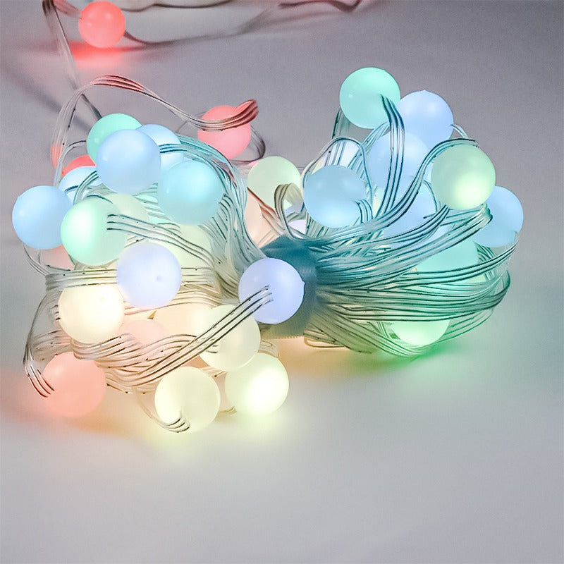 CADENA DE BOLAS DE LUZ MULTICOLOR